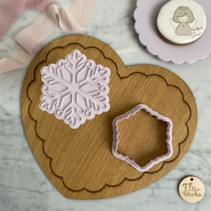 Foremka + stempel Spadająca śnieżynka 1