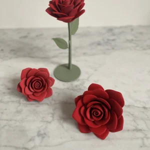 bordowa-róża-wieczny-kwiat-dekoracja-do-domu-do-zdjęć-1 Dekoracyjna róża 3D - wieczna róża do wnętrz