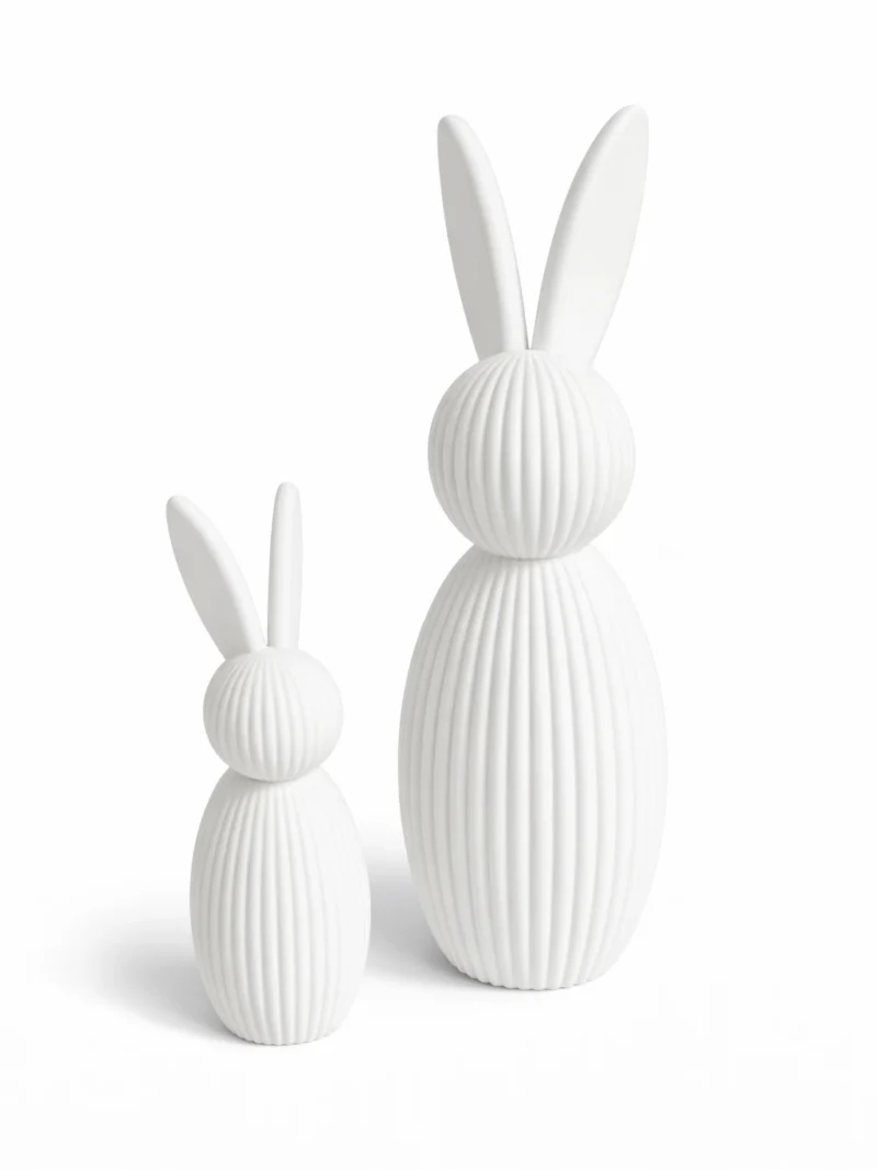 zestaw-króliczków-dekoracja-wielkanocna-biały Zajączki wielkanocne 3D - dowolny kolor