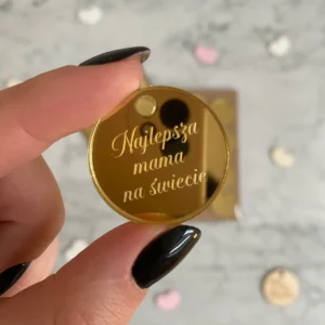Zawieszka Najlepsza mama na świecie 1 12 szt.