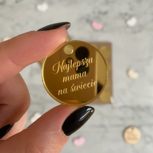 Zawieszka Najlepsza mama na świecie 1 12 szt.