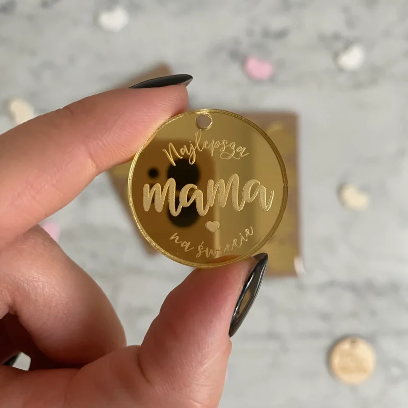 Zawieszka Najlepsza mama na świecie - 12 szt.