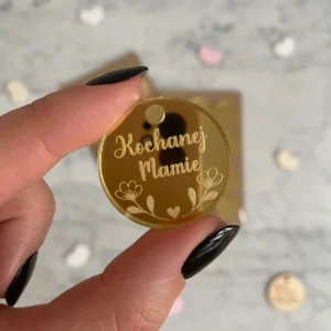 Zawieszka Kochanej Mamie 3 cm - 12 szt.