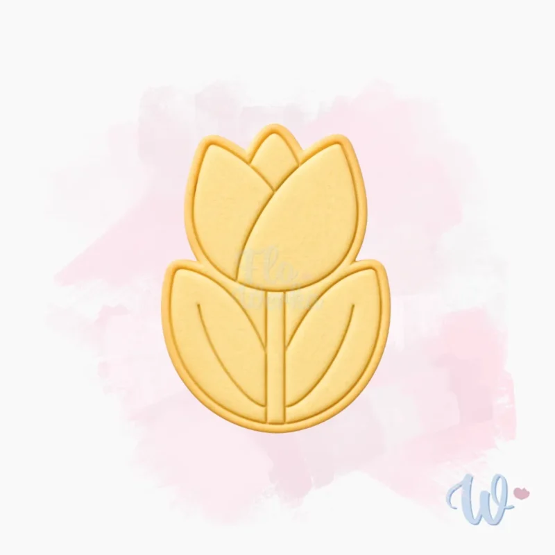 Foremka + stempel Kwiat Tulipan 2