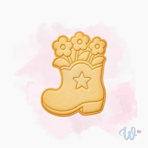but-z-kwiatami-foremka-wykrawaczka-stempel-do-ciastek-flowerka3d Foremka + stempel But z kwiatami