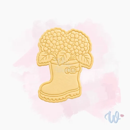 Foremka + stempel Kalosze z kwiatami