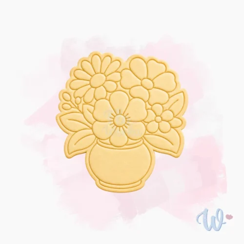 Foremka + stempel Kwiaty w wazonie