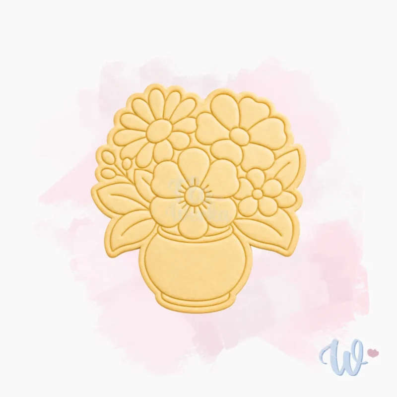 Foremka + stempel Kwiaty w wazonie