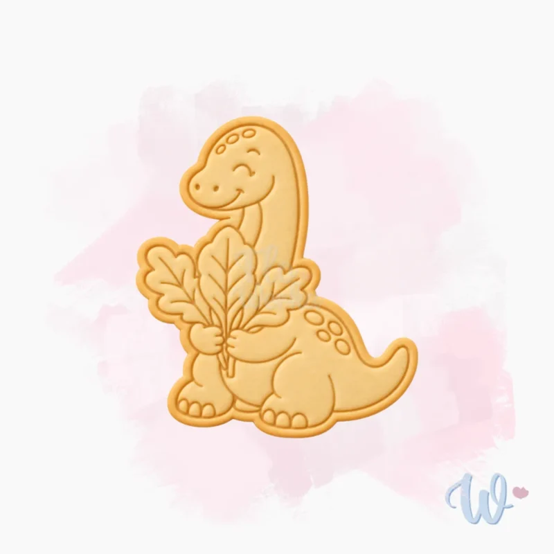 Foremka + stempel Dinozaur liście