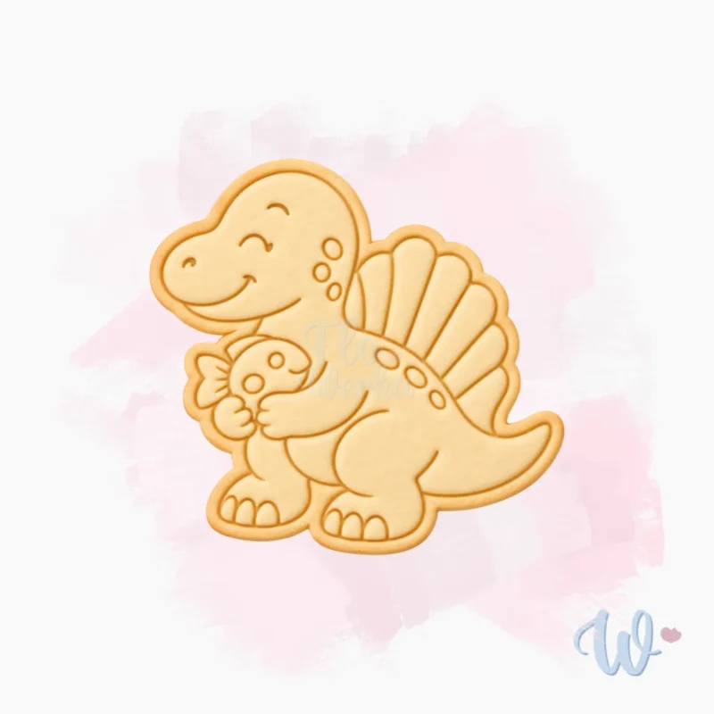 Foremka + stempel Dinozaur z rybką