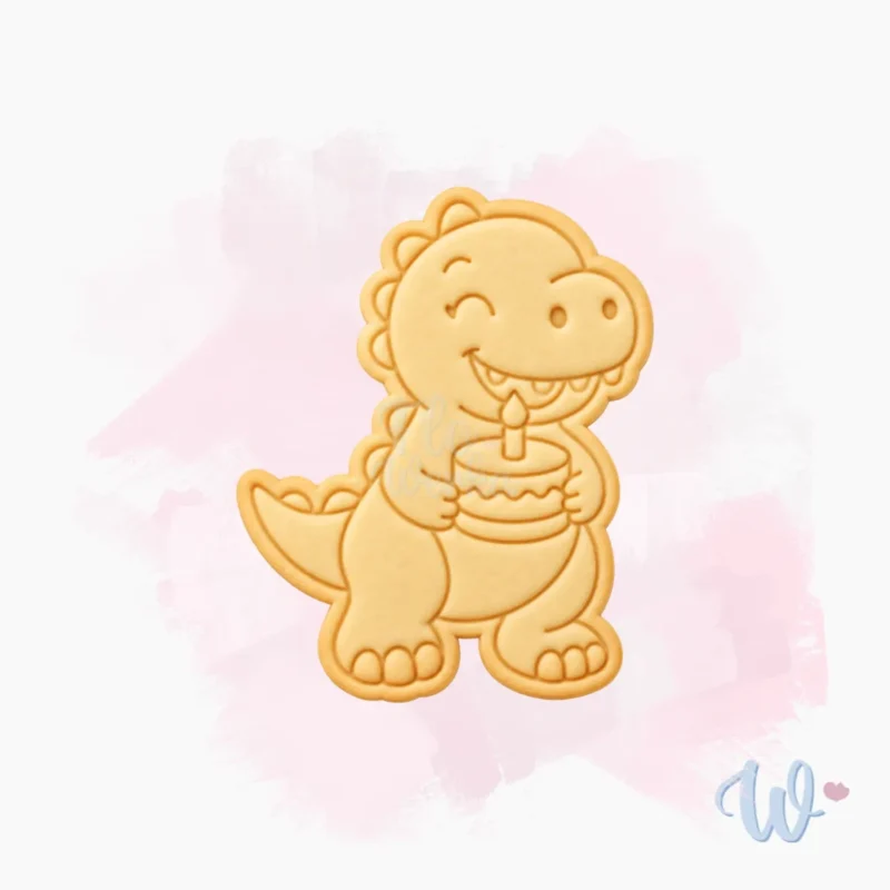 Foremka + stempel Dinozaur z tortem