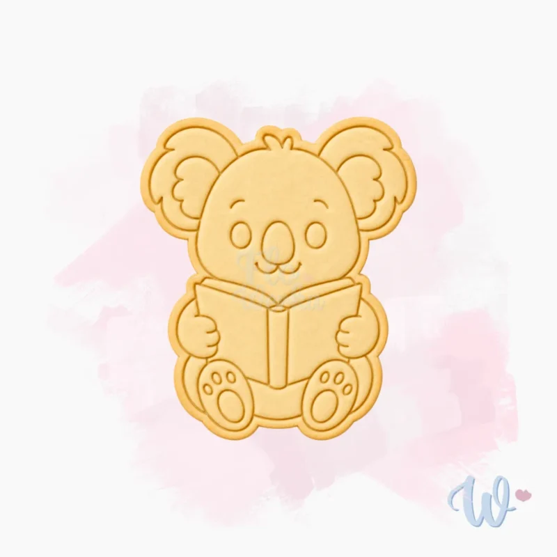koala-z-książką-foremka-wykrawaczka-stempel-do-ciastek-flowerka3d Foremka + stempel Koala z książką