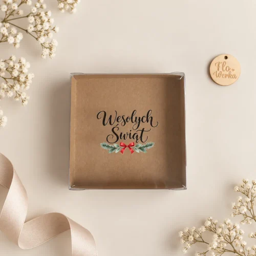 Pudełko 12 cm - Wesołych Świąt