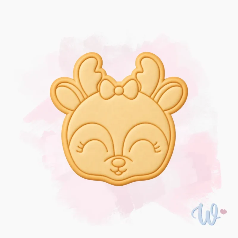 baby-renifer-boże-narodzenie-foremka-wykrawaczka-stempel-do-ciastek-flowerka3d Foremka + stempel Baby renifer 1