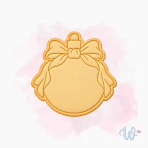 bombka-z-kokardą-boże-narodzenie-foremka-wykrawaczka-stempel-do-ciastek-flowerka3d Foremka + stempel Bombka z kokardą 5