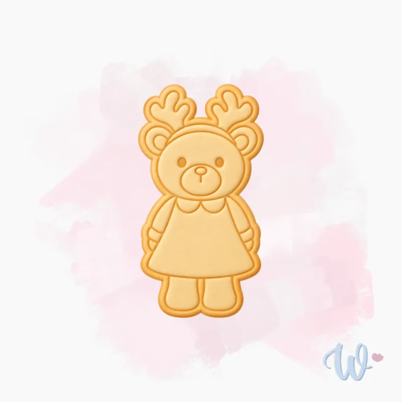 Foremka + stempel Miś w sukience 1
