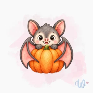 nietoperz-z-dynią-foremka-do-wykrawania-ciastek-na-halloween-flowerka3d Foremka Nietoperz z dynią