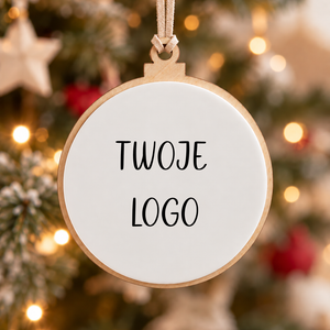 Zawieszka choinkowa z logo - Bombka