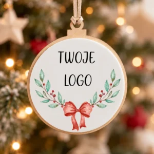 Zawieszka choinkowa z logo - Bombka 2