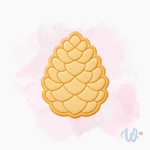 szyszka-boże-narodzenie-foremka-wykrawaczka-stempel-do-ciastek-flowerka3d Foremka + stempel Szyszka